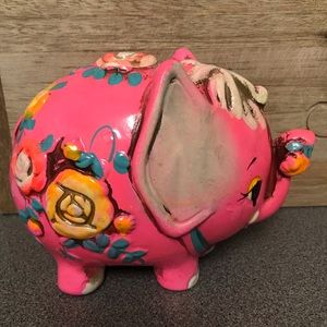 Vintage Psychedelic Elephant Piggy Bank